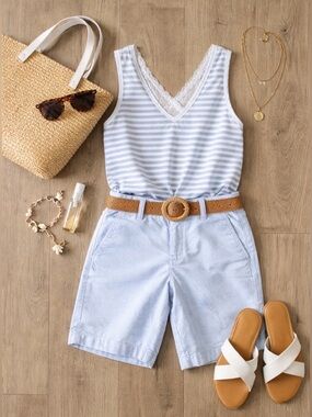 J. Crew 9” Frankie Bermuda Shorts